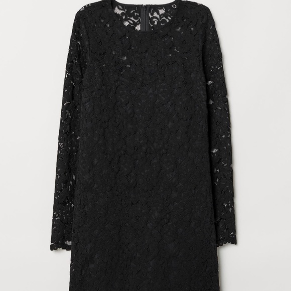 H&M BLACK LACE DRESS - Picture 1 of 5